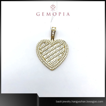 Hot Sell Gold Heart Couple Pendant Necklace